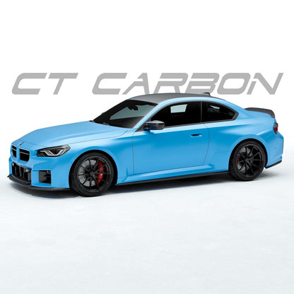 Pre-Order 25% Deposit – CT Design Pre-Preg Carbon Fibre (Carbon Fiber) Side Skirts / Rocker Panel Extensions / Side Splitters for BMW M2 G87 (2023+) – Lightweight OEM+ Aero Sill Extensions – Dry Carbon Side Blades / Ground Effects | Rocker Trims
