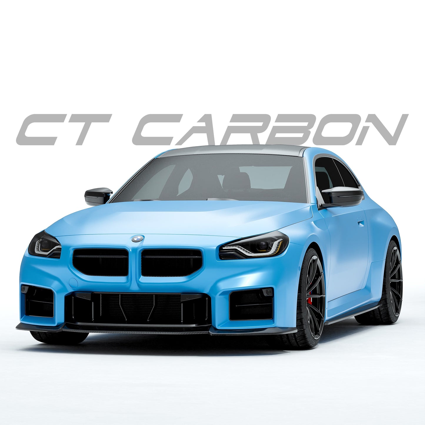 Pre-Order 25% Deposit - CT Design Pre-Preg Carbon Fibre/Carbon Fiber Front Lower Splitter, Front Lip Spoiler, Chin Spoiler, Front Valance & Bumper Lip Air Dam for BMW M2 G87 2023+