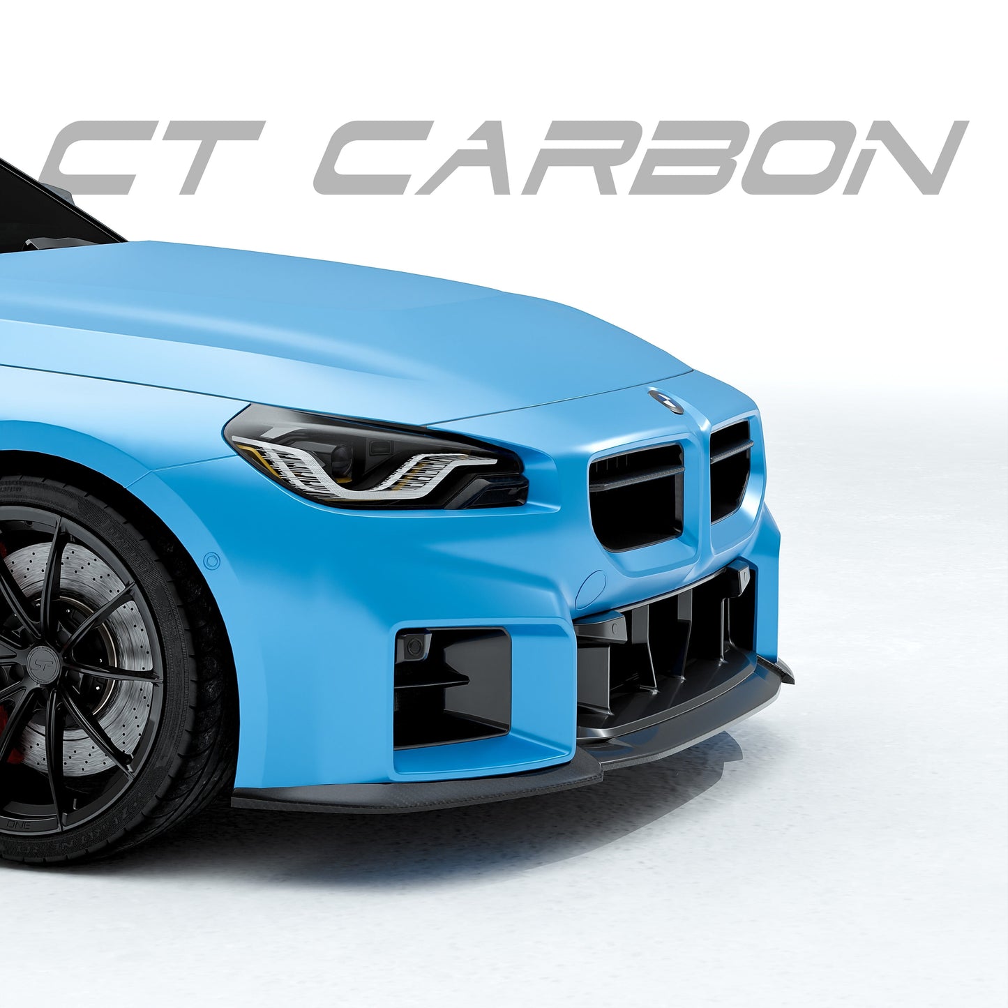 Pre-Order 25% Deposit - CT Design Pre-Preg Carbon Fibre/Carbon Fiber Front Lower Splitter, Front Lip Spoiler, Chin Spoiler, Front Valance & Bumper Lip Air Dam for BMW M2 G87 2023+