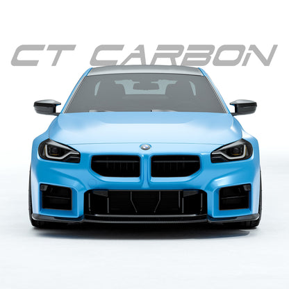 Pre-Order 25% Deposit - CT Design Pre-Preg Carbon Fibre/Carbon Fiber Front Lower Splitter, Front Lip Spoiler, Chin Spoiler, Front Valance & Bumper Lip Air Dam for BMW M2 G87 2023+