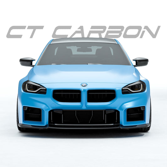 Pre-Order 25% Deposit - CT Design Pre-Preg Carbon Fibre/Carbon Fiber Front Lower Splitter, Front Lip Spoiler, Chin Spoiler, Front Valance & Bumper Lip Air Dam for BMW M2 G87 2023+