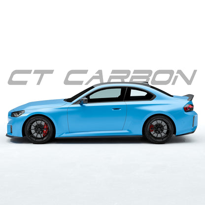 Pre-Order 25% Deposit – CT Design Dry Full Carbon Fibre/Fiber Aero Body Kit for BMW M2 G87 (2023+) – 5-Piece: Front Lip/Splitter, Side Skirts, Trunk/Boot Spoiler, Rear Diffuser & Bumper Corners – Pre-Preg Autoclaved Carbon