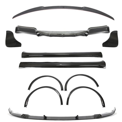 Tesla Model Y Body Kit 2019+ CT Carbon V1 Dry Pre-Preg Carbon Fibre/Fiber Aero Package – Full Exterior Kit: Front Lip Splitter, Rear Diffuser & Canards, Boot/Trunk Spoiler, Side Skirts, Wheel Arch/Fender Trims – OEM+ Performance Styling UK