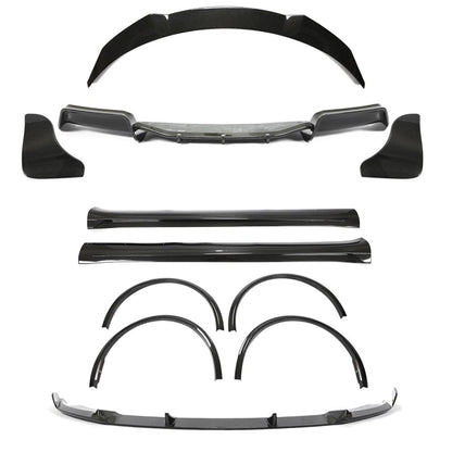 Tesla Model Y Carbon Fibre/Carbon Fiber Body Kit V2 – Full Aero Styling Pack by CT Carbon (2019+): Front Lip Splitter, Side Skirts, Rear Diffuser & Canards, Wheel Arch Flares/Extensions, Rear Spoiler – OEM+ Performance Pre-Preg Exterior Kit UK Stock