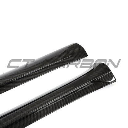 Tesla Model Y Carbon Fibre (Fiber) Full Body Kit V3 by CT Carbon - Prepreg Dry Carbon Aero Pack: Front Lip Splitter, Side Skirts, Rear Diffuser, Boot/Trunk Spoiler - 2019+ Aftermarket Styling Upgrade UK