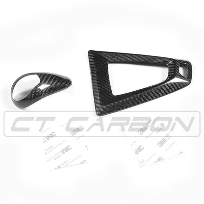 CT Carbon BMW F-Series M DCT Carbon Fiber Gear Shifter & Centre/Center Console Surround Trim LHD – Fits F87 M2, F80 M3, F82/F83 M4, F10 M5, F12/F13 M6, F85 X5M, F86 X6M – Gear Selector/Lever Bezel Cover