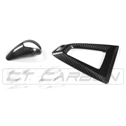 CT Carbon BMW F-Series M DCT Carbon Fiber Gear Shifter & Centre/Center Console Surround Trim LHD – Fits F87 M2, F80 M3, F82/F83 M4, F10 M5, F12/F13 M6, F85 X5M, F86 X6M – Gear Selector/Lever Bezel Cover