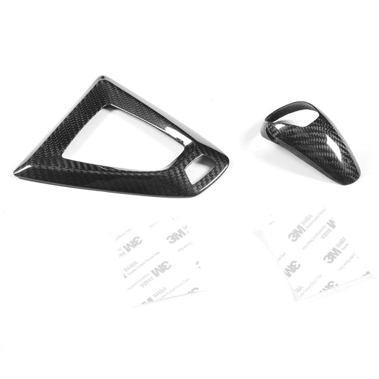 CT Carbon BMW F-Series M DCT Carbon Fiber Gear Shifter & Centre/Center Console Surround Trim LHD – Fits F87 M2, F80 M3, F82/F83 M4, F10 M5, F12/F13 M6, F85 X5M, F86 X6M – Gear Selector/Lever Bezel Cover