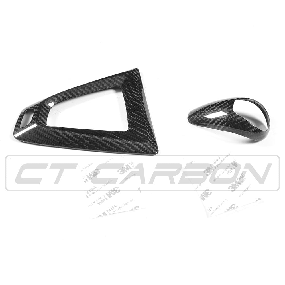 CT Carbon Pre-Preg Carbon Fibre/Carbon Fiber DCT Dual-Clutch Gear Selector/Shifter & Centre Console Surround/Trim Bezel for BMW F-Series M (F87 M2/M2C, F80 M3, F82 F83 M4, F10 M5, F12 F13 M6, F85 X5M, F86 X6M) – RHD Right-Hand Drive OEM+