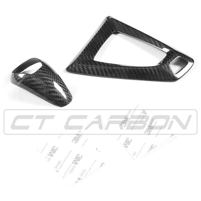 CT Carbon Pre-Preg Carbon Fibre/Carbon Fiber DCT Dual-Clutch Gear Selector/Shifter & Centre Console Surround/Trim Bezel for BMW F-Series M (F87 M2/M2C, F80 M3, F82 F83 M4, F10 M5, F12 F13 M6, F85 X5M, F86 X6M) – RHD Right-Hand Drive OEM+