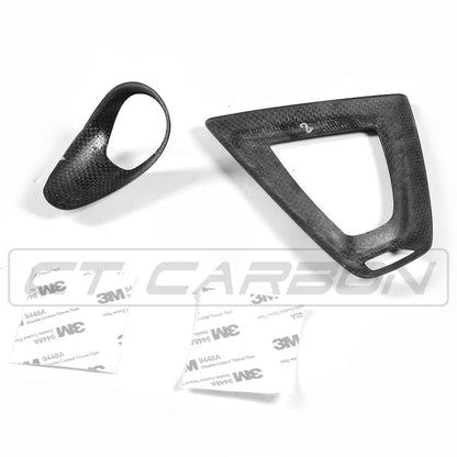 CT Carbon Pre-Preg Carbon Fibre/Carbon Fiber DCT Dual-Clutch Gear Selector/Shifter & Centre Console Surround/Trim Bezel for BMW F-Series M (F87 M2/M2C, F80 M3, F82 F83 M4, F10 M5, F12 F13 M6, F85 X5M, F86 X6M) – RHD Right-Hand Drive OEM+