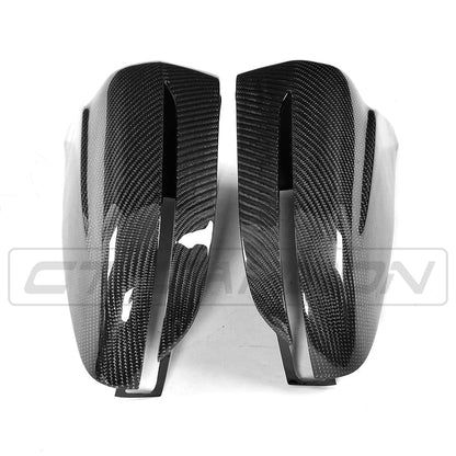 CT Carbon BMW G-Series 2/3/4/5 (G42 G20 G21 G22 G23 G26 G30 G31) Carbon Fibre/Fiber Mirror Caps/Covers – Wing/Door Mirror Housings Shell Replacements – OEM+ LHD Only (excl. M240i)