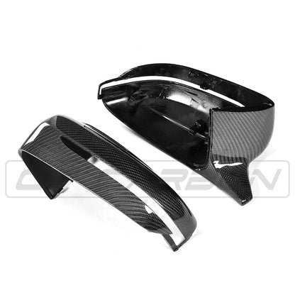 CT Carbon BMW G-Series 2/3/4/5 (G42 G20 G21 G22 G23 G26 G30 G31) Carbon Fibre/Fiber Mirror Caps/Covers – Wing/Door Mirror Housings Shell Replacements – OEM+ LHD Only (excl. M240i)