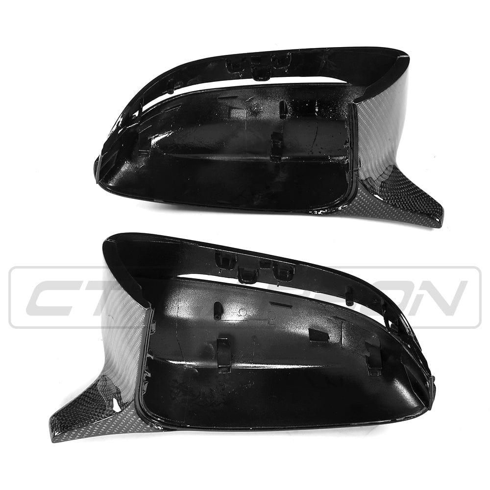 CT Carbon BMW G-Series 2/3/4/5 (G42 G20 G21 G22 G23 G26 G30 G31) Carbon Fibre/Fiber Mirror Caps/Covers – Wing/Door Mirror Housings Shell Replacements – OEM+ LHD Only (excl. M240i)