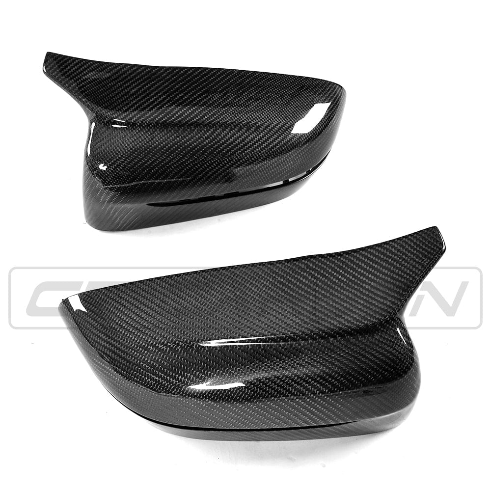 CT Carbon BMW G-Series 2/3/4/5 (G42 G20 G21 G22 G23 G26 G30 G31) Carbon Fibre/Fiber Mirror Caps/Covers – Wing/Door Mirror Housings Shell Replacements – OEM+ LHD Only (excl. M240i)
