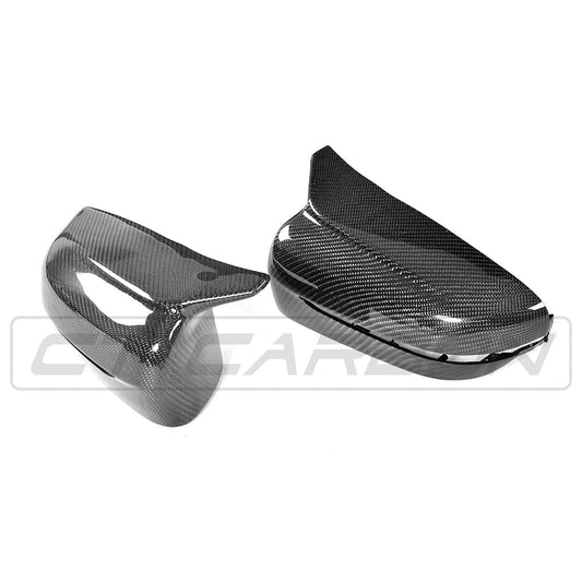 CT Carbon BMW G-Series 2/3/4/5 (G42 G20 G21 G22 G23 G26 G30 G31) Carbon Fibre/Fiber Mirror Caps/Covers – Wing/Door Mirror Housings Shell Replacements – OEM+ LHD Only (excl. M240i)