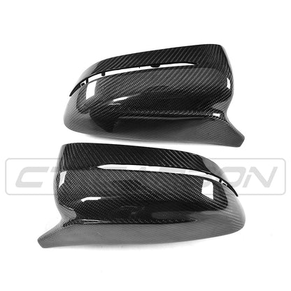 BMW G-Series G20 G21 G22 G23 G26 G30 G31 G42 Carbon Fibre/Fiber Wing Mirror Covers/Caps - Real Carbon Mirror Housings for 2 3 4 5 Series (LHD Left-Hand Drive Only) - Replacement Door Mirror Shells