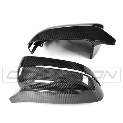 CT Carbon BMW G-Series 2/3/4/5 (G42 G20 G21 G22 G23 G26 G30 G31) Carbon Fibre/Fiber Mirror Caps/Covers – Wing/Door Mirror Housings Shell Replacements – OEM+ LHD Only (excl. M240i)