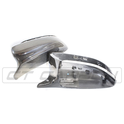 BMW 2/3/4/5 Series (2017–2025) G42 G20 G21 G22 G23 G26 G30 G31 Carbon Fibre Wing/Side Door Mirror Covers Caps by CT Carbon – Genuine Carbon – RHD UK Only – Aftermarket Replacement Pair