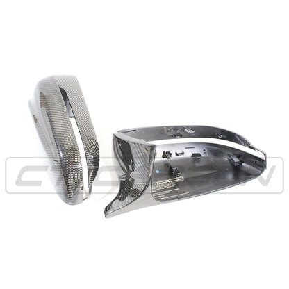 BMW 2/3/4/5 Series G42 G20 G21 G22 G23 G26 G30 G31 Carbon Fibre Wing Mirror Caps Covers (Pair) | Real Carbon Replacement Door Mirror Shells | OEM Fit | UK RHD Only (excl G42 M240i)