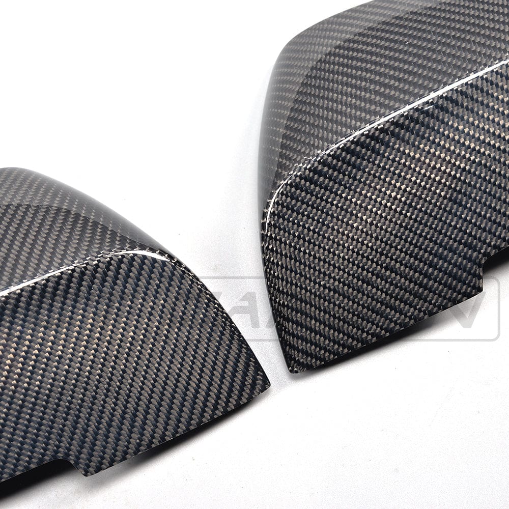 BMW F-Series Carbon Fibre/Fiber Wing Mirror Caps – OEM Style Direct Replacement Door Mirror Covers for 1 2 3 4 Series & M2 (F20 F21 F22 F23 F30 F31 F32 F33 F87) M Sport Pair