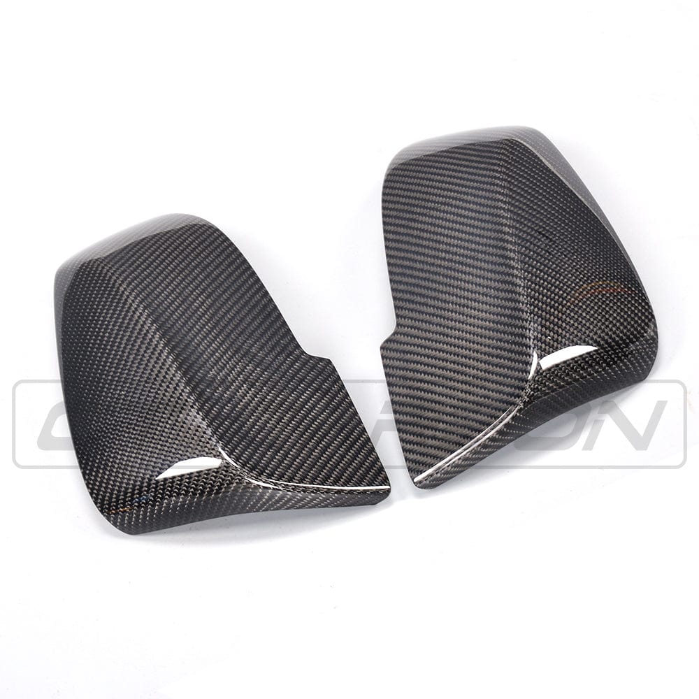 BMW F-Series Carbon Fibre Replacement Mirror Caps – OEM Style Wing/Side Door Mirror Covers for F20 F21 F22 F23 F30 F31 F32 F33 & F87 M2 (2015-2020) – M Sport Fitment – Real Carbon Housing Shells
