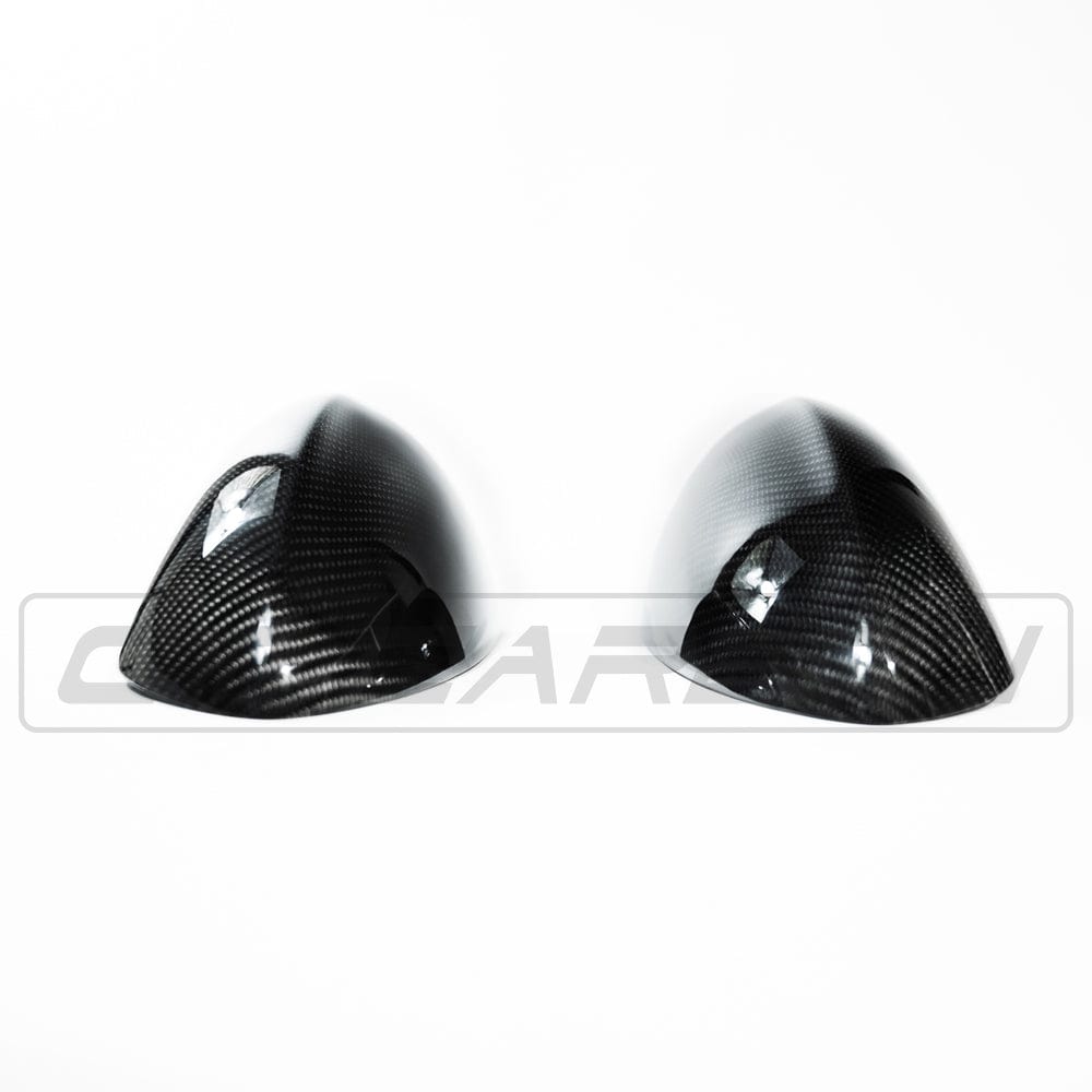 BMW M3 E90 E92 E93 Carbon Fibre/Fiber Mirror Covers | Side/Wing/Door Mirror Caps Housings Shells | Gloss Pre-Preg OEM-Style Full Replacement by CT Carbon | E9X M3 2007-2013