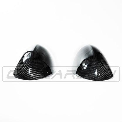 BMW M3 E90 E92 E93 Carbon Fibre/Fiber Mirror Covers | Side/Wing/Door Mirror Caps Housings Shells | Gloss Pre-Preg OEM-Style Full Replacement by CT Carbon | E9X M3 2007-2013