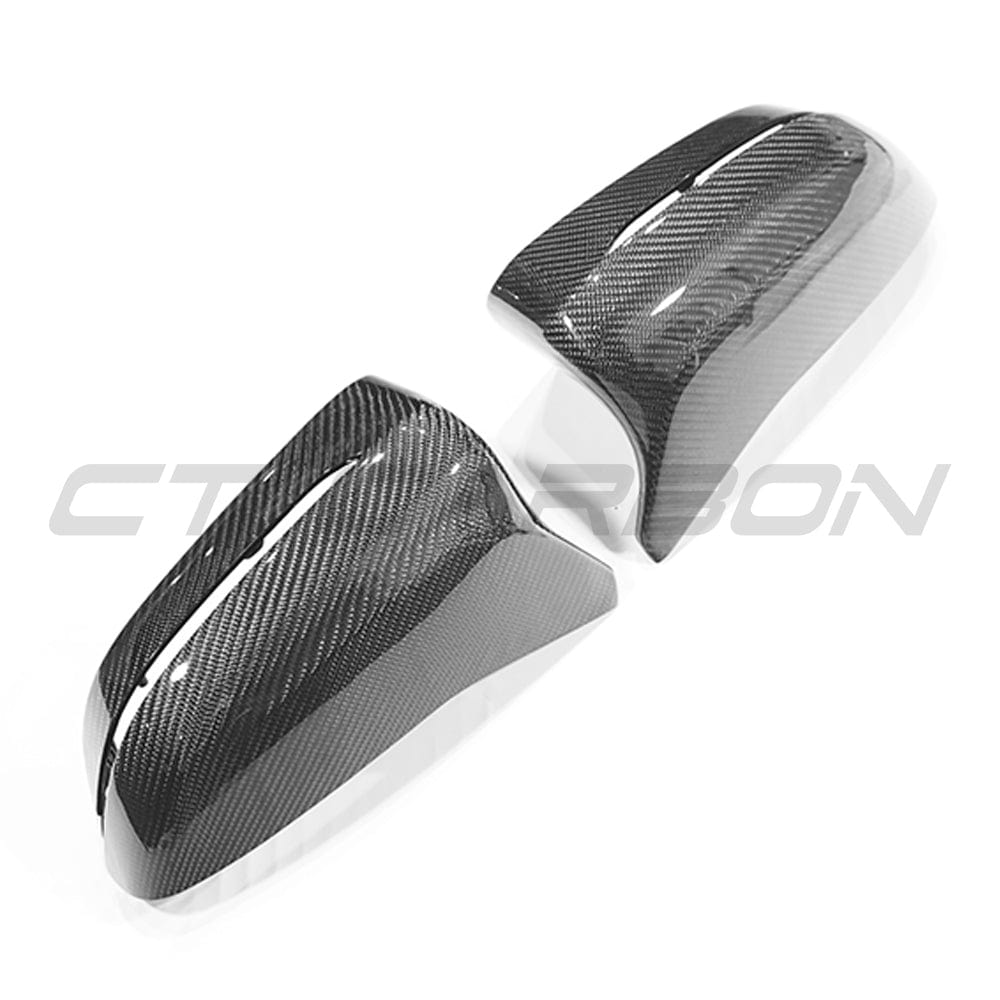 BMW M5 F90 2017-2023 Carbon Fibre (Carbon Fiber) Wing Mirror Covers, Door Mirror Caps & Housings – Gloss Real Carbon OEM-Style Replacement – Fits M5 & M5 Competition – Left-Hand Drive (LHD) Only