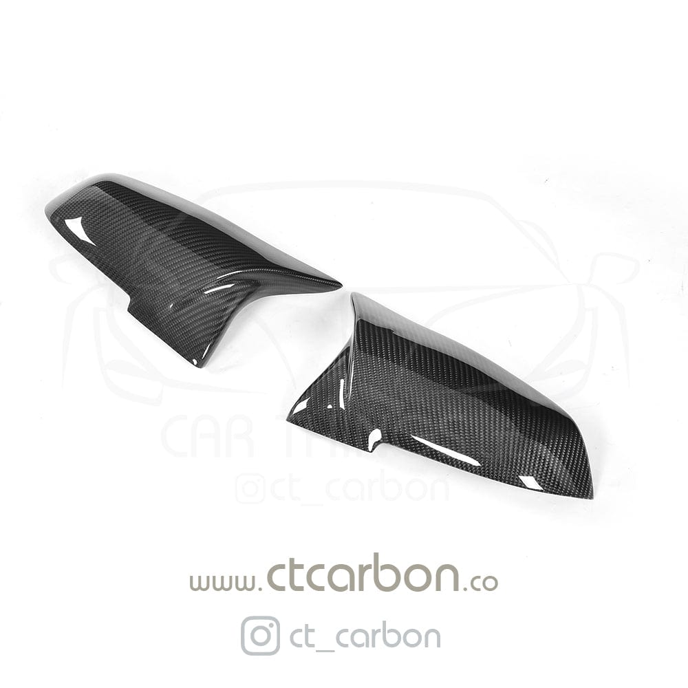 BMW F Series Carbon Fibre Wing Mirror Caps/Covers – Gloss Carbon M Style Replacement Shells | F20 F21 F22 F23 F30 F31 F32 F33 | 1 2 3 4 Series & F87 M2 | OEM+ Mirror Housings by CT Carbon