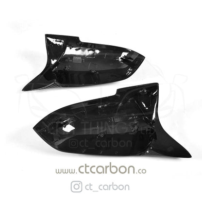 BMW F Series Carbon Fibre Wing Mirror Caps/Covers – Gloss Carbon M Style Replacement Shells | F20 F21 F22 F23 F30 F31 F32 F33 | 1 2 3 4 Series & F87 M2 | OEM+ Mirror Housings by CT Carbon