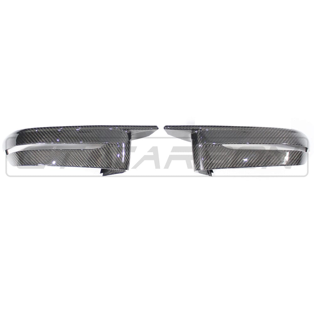 CT Carbon Real Carbon Fibre/Fiber Wing Mirror Caps/Covers for BMW G-Series G80/G81 M3, G82/G83 M4, G87 M2 & G42 M240i (2021+) – LHD Gloss Side Door Mirror Housings/Shells Replacement