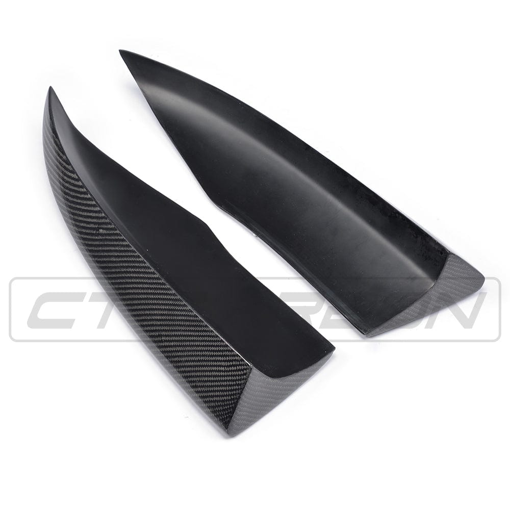 Audi A3 8V S-Line & S3 8V (2014-2017) Pre-Facelift Saloon/Sedan Carbon Fibre/Fiber Rear Diffuser Valance - CT Carbon Rear Splitter Skirt Lip Apron Bumper Extension OEM+