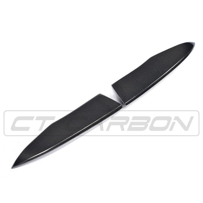 Audi A3 8V S-Line & S3 8V (2014-2017) Pre-Facelift Saloon/Sedan Carbon Fibre/Fiber Rear Diffuser Valance - CT Carbon Rear Splitter Skirt Lip Apron Bumper Extension OEM+