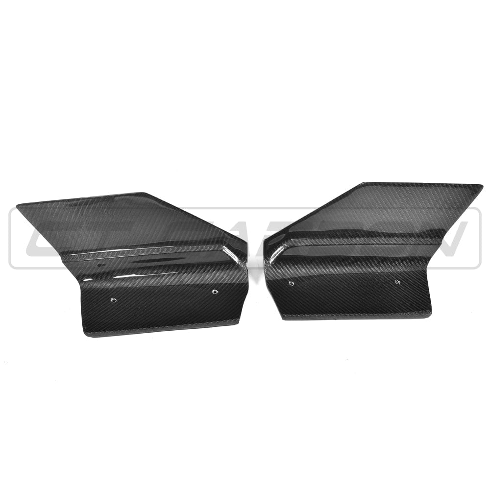 BMW X6 F16 M Sport Carbon Fibre Rear Spats - Bumper Corner Splitters/Rear Bumper Extensions, Diffuser Side Trims & Rear Valance Corner Pieces / Rear Corner Trims | CT Carbon (2013-2018)