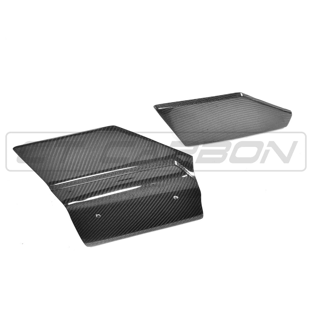 BMW X6 F16 M Sport Carbon Fibre Rear Spats - Bumper Corner Splitters/Rear Bumper Extensions, Diffuser Side Trims & Rear Valance Corner Pieces / Rear Corner Trims | CT Carbon (2013-2018)