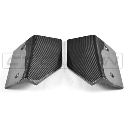 BMW X6 F16 M Sport Carbon Fibre Rear Spats - Bumper Corner Splitters/Rear Bumper Extensions, Diffuser Side Trims & Rear Valance Corner Pieces / Rear Corner Trims | CT Carbon (2013-2018)