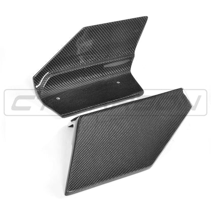 BMW X6 F16 M Sport Carbon Fibre Rear Spats - Bumper Corner Splitters/Rear Bumper Extensions, Diffuser Side Trims & Rear Valance Corner Pieces / Rear Corner Trims | CT Carbon (2013-2018)