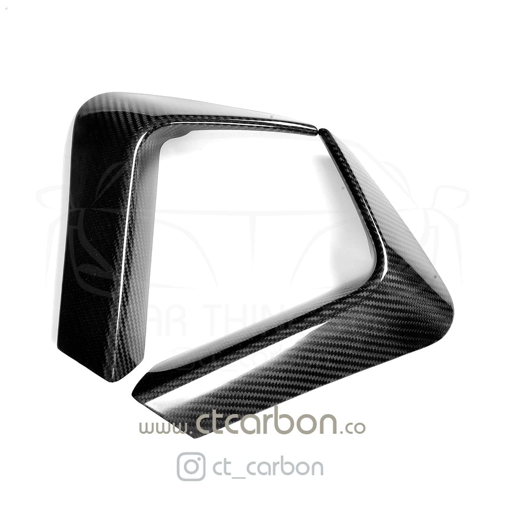 CT Carbon Rear Bumper Canards/Fins/Winglets for BMW M3 & M4 F80 F82 F83 (2014-2020) – Carbon Fibre/Fiber Rear Spats, Aero Fins, Vortex Flicks – F8X Rear Corner Extensions/Valance Winglets – Saloon/Coupe/Convertible