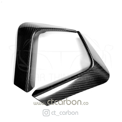 CT Carbon Rear Bumper Canards/Fins/Winglets for BMW M3 & M4 F80 F82 F83 (2014-2020) – Carbon Fibre/Fiber Rear Spats, Aero Fins, Vortex Flicks – F8X Rear Corner Extensions/Valance Winglets – Saloon/Coupe/Convertible