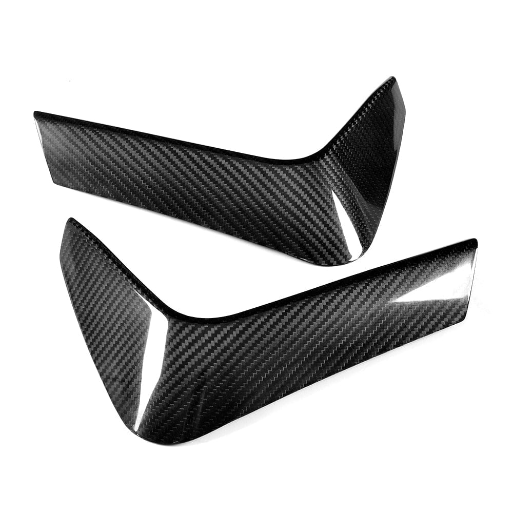 BMW M3/M4 F80 F82 F83 Rear Carbon Fibre/Fiber Bumper Canards Spats Winglets Aero Fins Corner Splitters (2014-2020) Gloss Carbon F8X CT Carbon