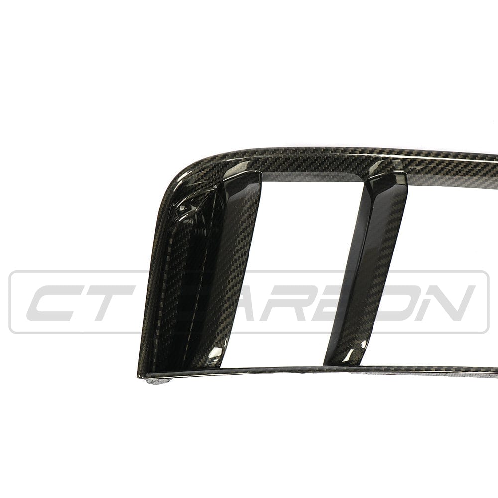 Audi R8 V10/V10 Plus Gen 2 4S Mk2 2015-2019 Carbon Fibre/Fiber Rear Side Vents Grilles - Rear Quarter Air Intake Covers, Duct Inserts & Surrounds (Pair) by CT Carbon