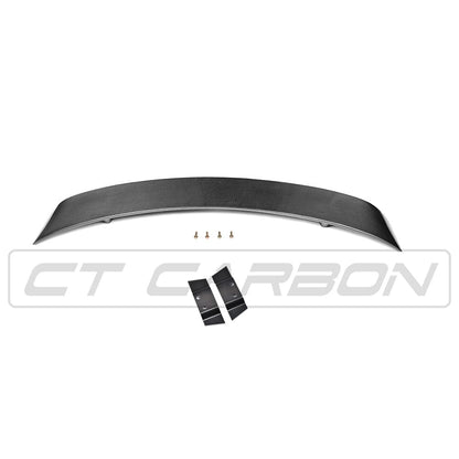Audi R8 Gen 1 (2006–2015) Carbon Fibre/Carbon Fiber Rear Wing Spoiler by CT Carbon – Type 42 Mk1, fits V8 & V10 – Performance Tail, Decklid/Boot Lid Wing, Lightweight Carbon Aerofoil, Track-Style OEM+ Upgrade