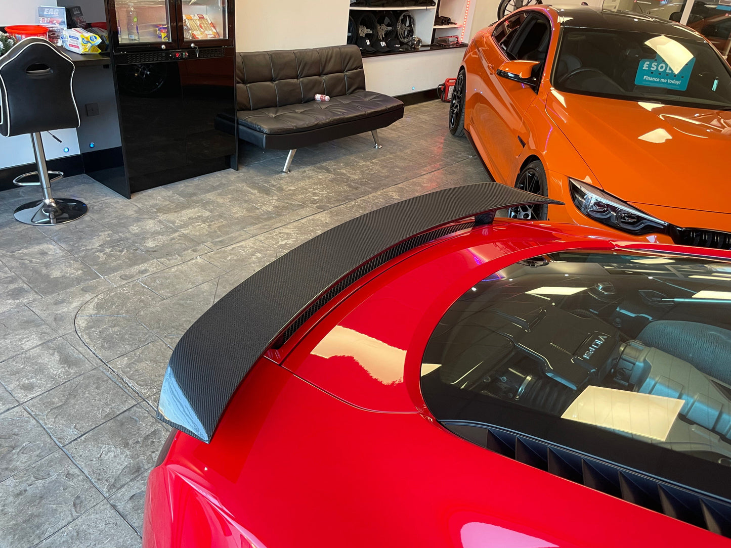 Audi R8 Gen 1 (2006–2015) Carbon Fibre/Carbon Fiber Rear Wing Spoiler by CT Carbon – Type 42 Mk1, fits V8 & V10 – Performance Tail, Decklid/Boot Lid Wing, Lightweight Carbon Aerofoil, Track-Style OEM+ Upgrade