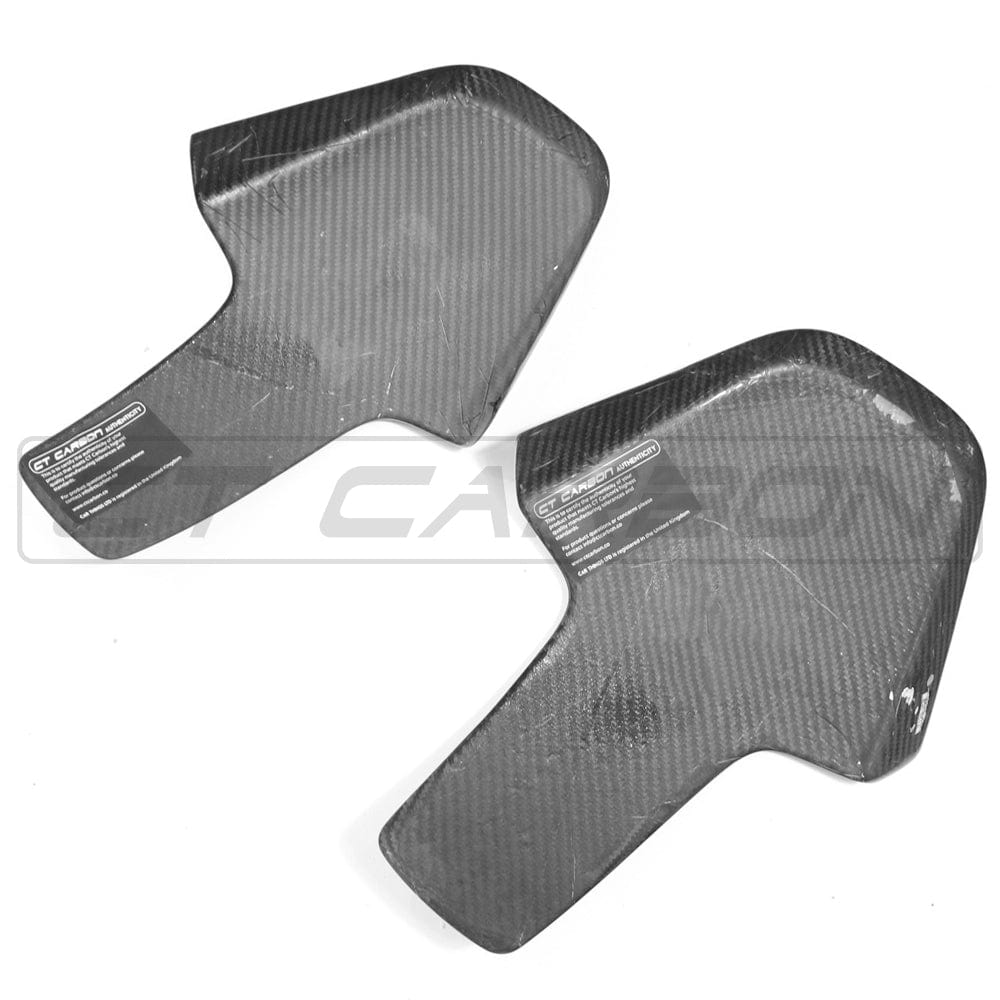BMW Carbon Fibre/Fiber Seat Back Covers - Dry Prepreg Carbon Backrest Shell Overlays for G80 G81 G82 G83 M3/M4, F90 M5, F97 X3M, F98 X4M, F91 F92 F93 M8, G42 2 Series, G87 M2 | Gloss Interior Trim by CT Carbon