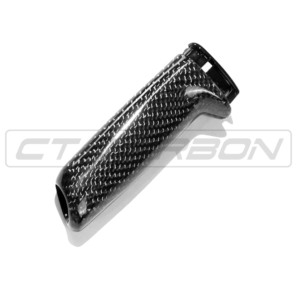 CT Carbon BMW F-Series Carbon Fibre/Fiber Handbrake Handle Lever - Parking Brake / E-Brake Grip Cover | F87 M2, F80 M3, F82 F83 M4, F30 3 Series, F32 F33 F36 4 Series, F20 F21 1 Series, F22 F23 2 Series, F12 F13 M6, F15 X5, F16 X6, F85 X5M, F86 X6M