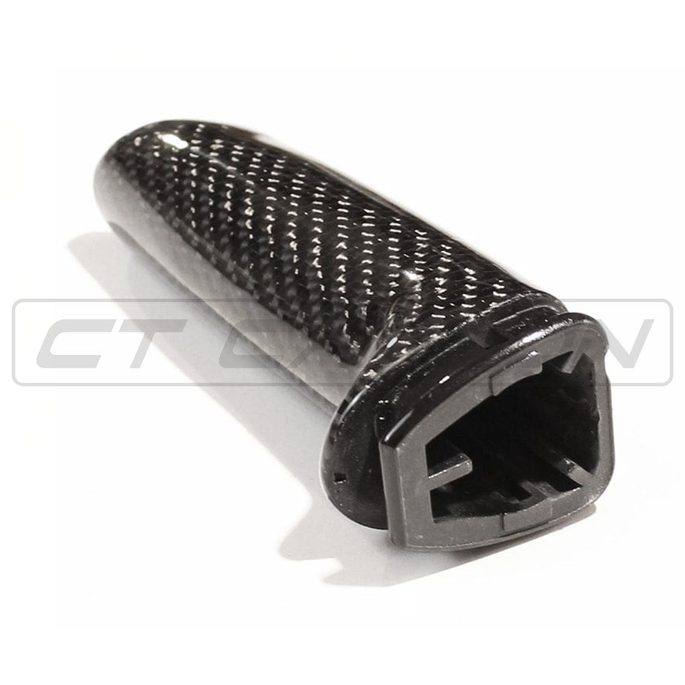 CT Carbon BMW F-Series Carbon Fibre/Fiber Handbrake Handle Lever - Parking Brake / E-Brake Grip Cover | F87 M2, F80 M3, F82 F83 M4, F30 3 Series, F32 F33 F36 4 Series, F20 F21 1 Series, F22 F23 2 Series, F12 F13 M6, F15 X5, F16 X6, F85 X5M, F86 X6M