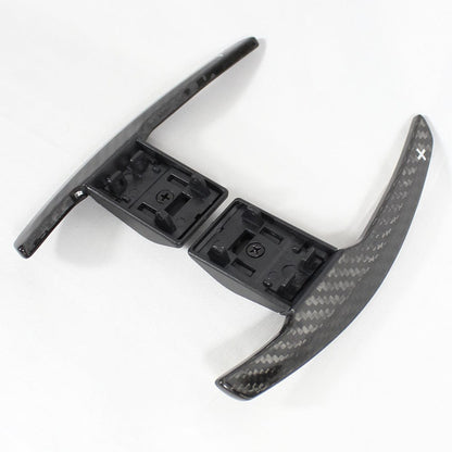 CT Carbon BMW F-Series Paddle Shifters – Real Carbon Fibre Shift Paddle Extensions/Replacement V2 for M2 M3 M4 (F87 F80 F82), 1 2 3 4 Series (F20 F22 F30 F32), X5/X6 (F15 F16), X5M/X6M – Gloss OEM Fit Steering Wheel Gear Selector Levers
