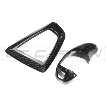 BMW F-Series LHD Carbon Fibre Gear Shifter/Selector Cover & Centre Console Surround/Bezel Trim (ZF Automatic 8HP) - F20 F21 F22 F23 F30 F31 F32 F33 F10 F11 F15 F16 | CT Carbon