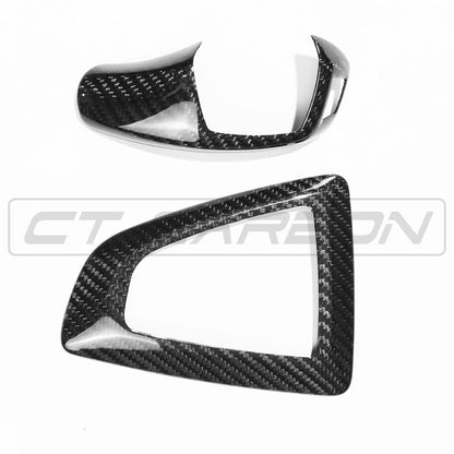 BMW F-Series LHD Carbon Fibre Gear Shifter/Selector Cover & Centre Console Surround/Bezel Trim (ZF Automatic 8HP) - F20 F21 F22 F23 F30 F31 F32 F33 F10 F11 F15 F16 | CT Carbon